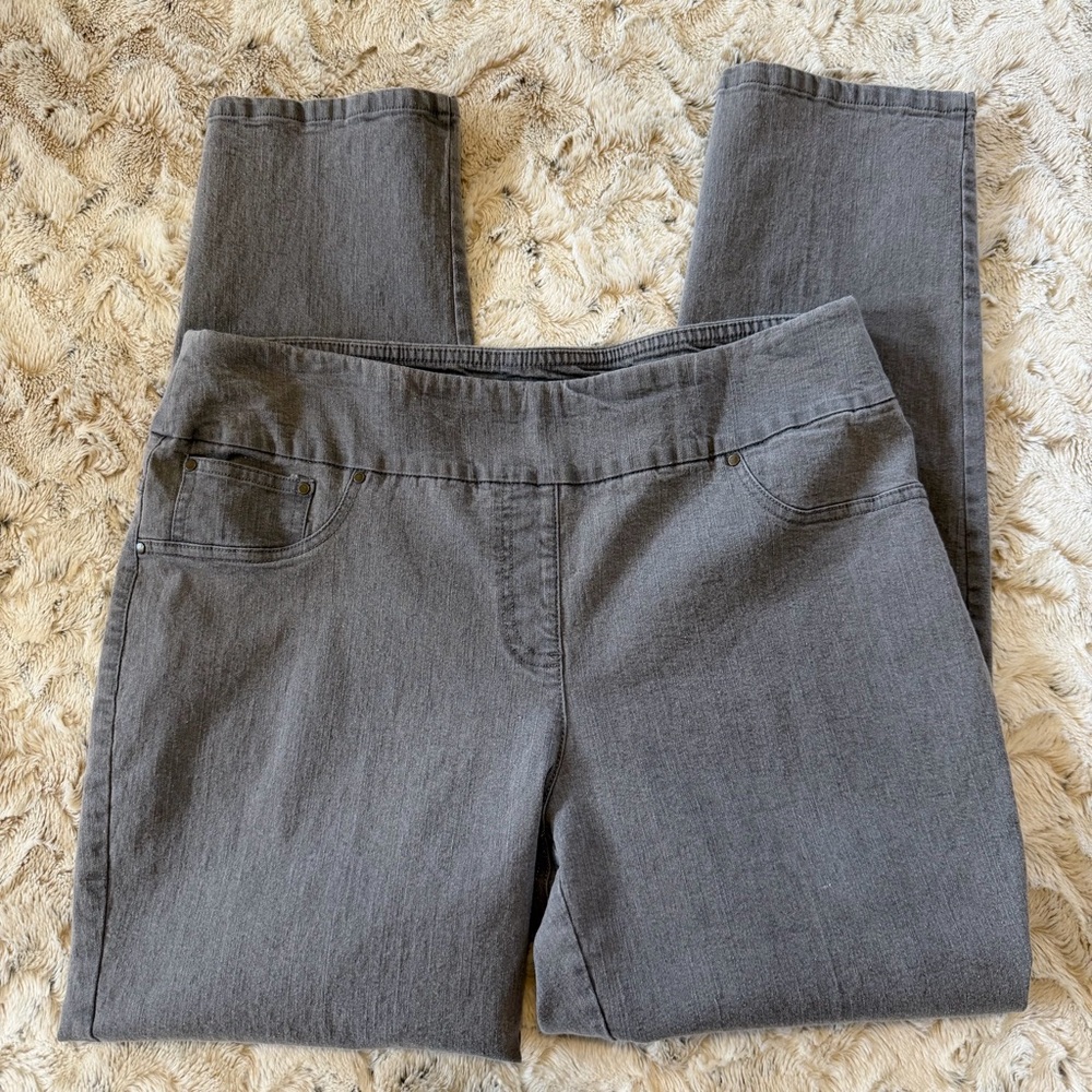 Ruby Rd. Gray Stretch Denim Jeans - Picture 3 of 4